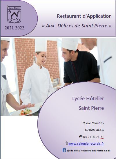 page de garde livret de menus